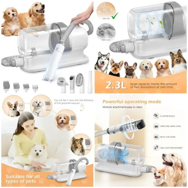 Pet Grooming Vacuum Kit